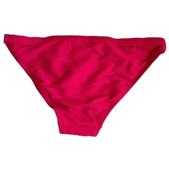 NWT J. Crew Ribbed-trim Hipster Full-coverage Bikini Bottom Dark Pink Sz S - Picture 7 of 14